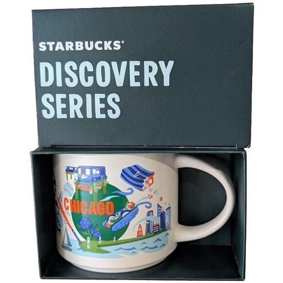 Starbucks CHICAGO Discovery Series 14 ounce Mug - NIB - Collectable - Picture 1 of 3